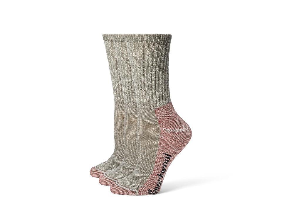 Smartwool Classic Hike Light Cushion Crew 3-Pack (Taupe) Women's No Show Socks Shoes Product Image