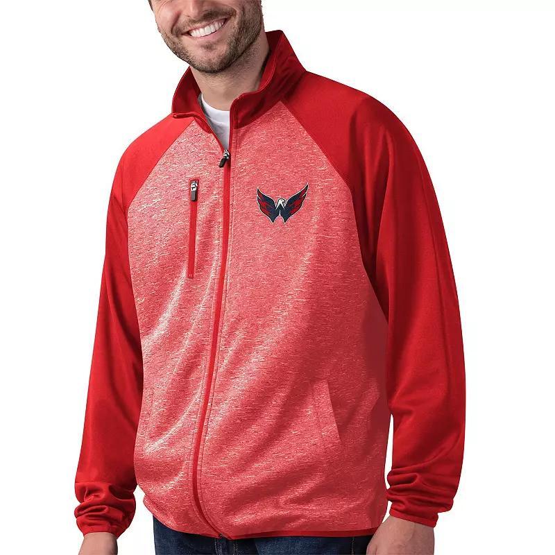 Mens G-III Sports by Carl Banks Washington Capitals RunnersRaglan Full-Zip Track Jacket Product Image