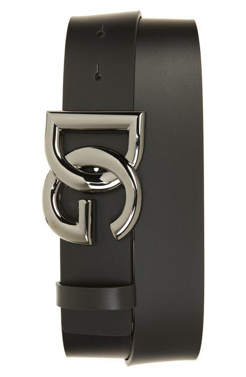 Dolce & Gabbana DG Logo Buckle Leather Belt Product Image