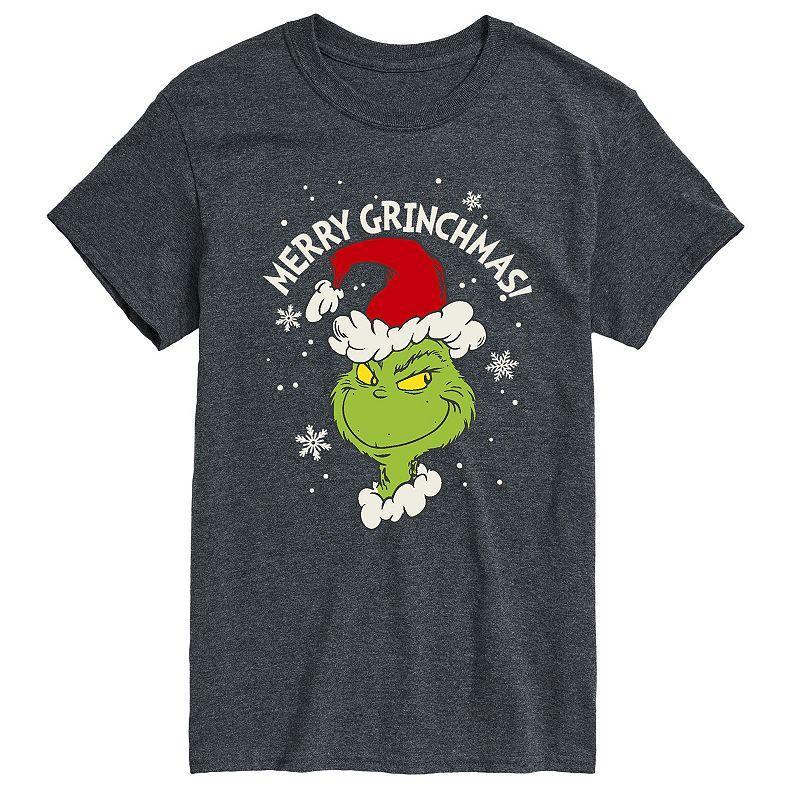 Mens Dr. Seuss The Grinch Grinchmas Tee Heather Grey Product Image