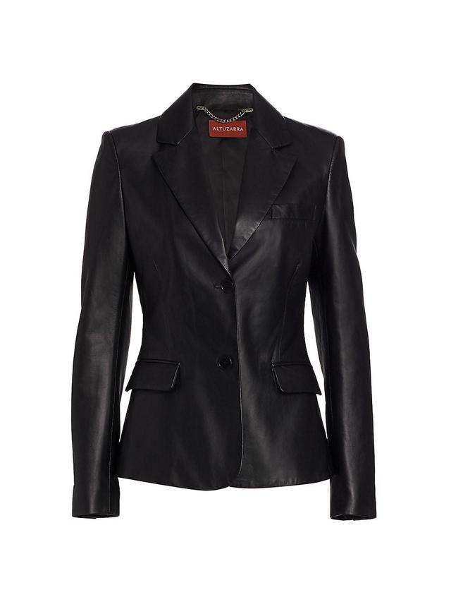 Fenice Tailored Leather Jacket Product Image