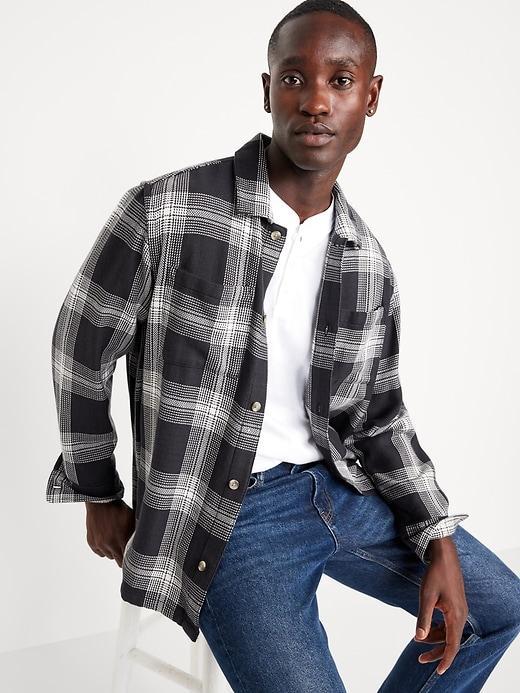 Heavyweight Plaid Flannel Shirt Product Image