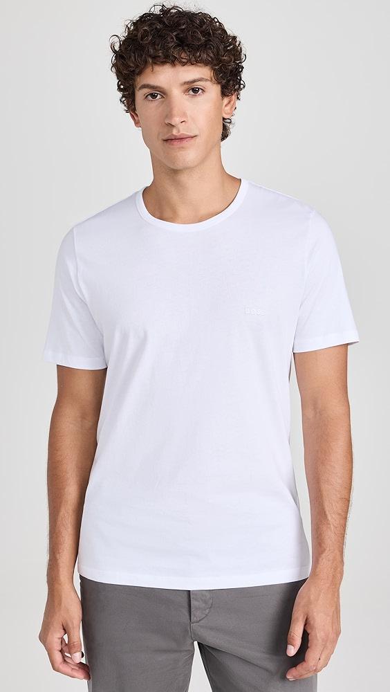 BOSS Logo Embroidered Cotton Tee 3 Pack | Shopbop Product Image