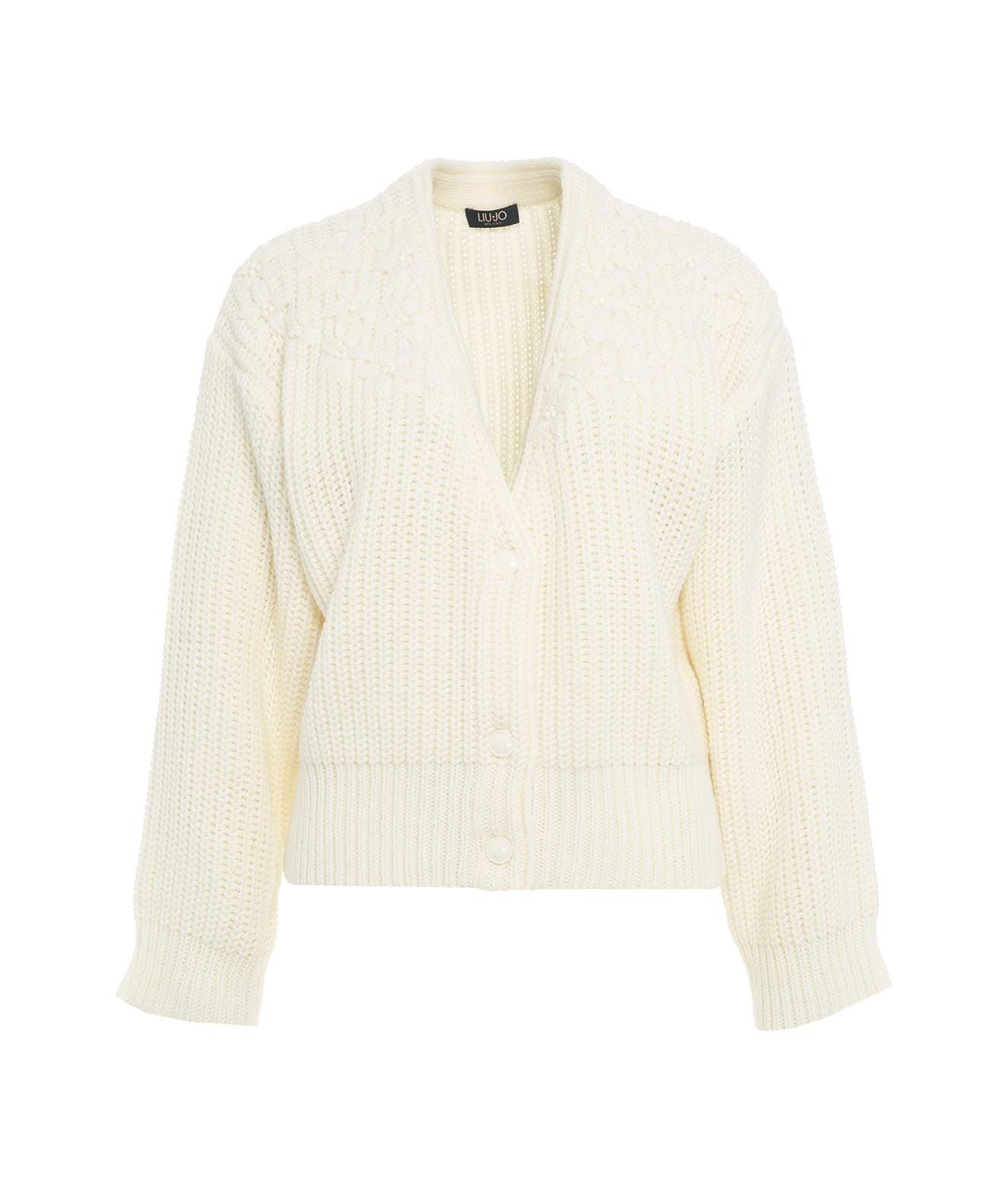 Cardigan con ricamo floreale Female product image