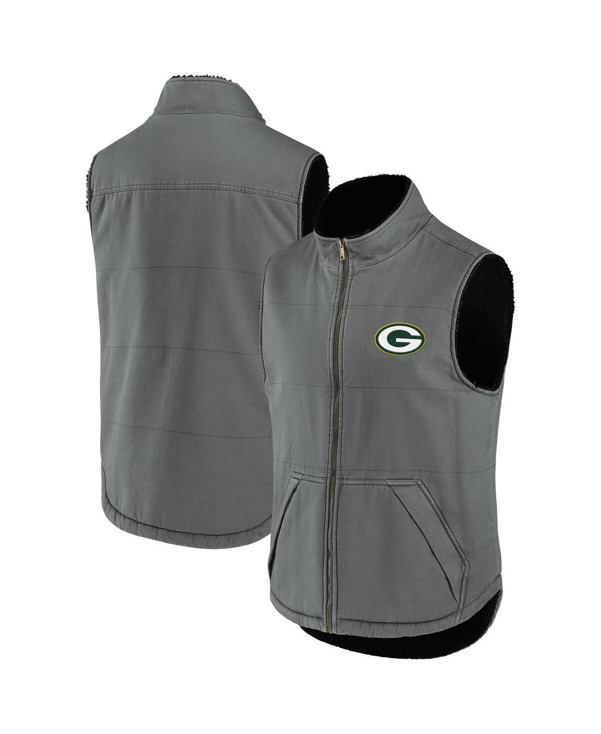 Mens NFL x Darius Rucker Collection by Fanatics Gray Tampa Bay Buccaneers Sherpa-Lined Full-Zip Vest Product Image