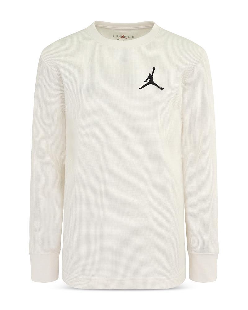 Jordan Boys Long Sleeved Waffled Knit Tee - Big Kid Product Image