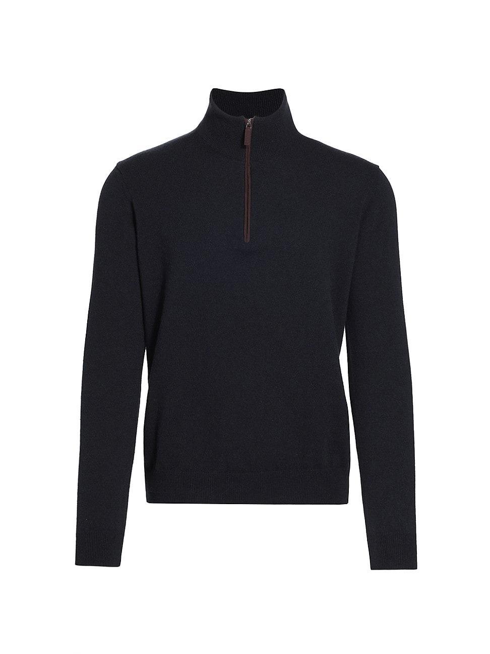 Mens COLLECTION Cashmere Quarter-Zip Sweater Product Image