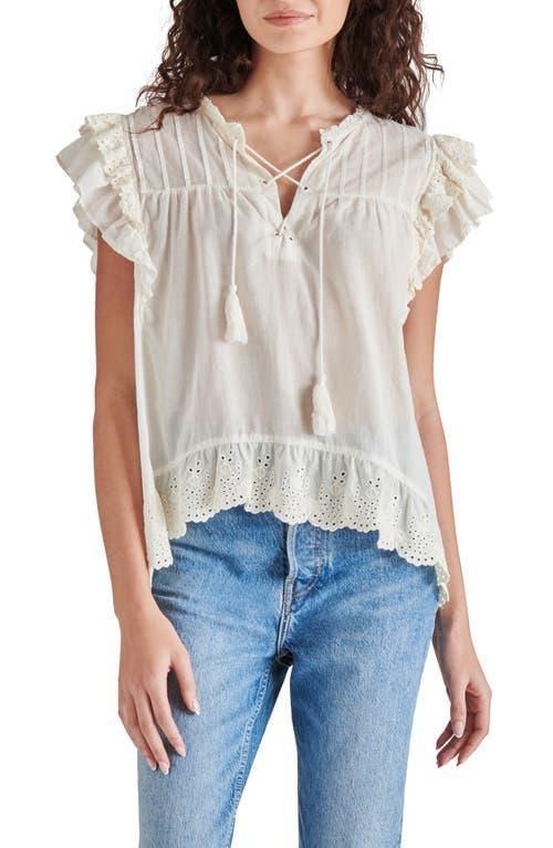 Steve Madden Bellamy Ruffle Eyelet Top Product Image