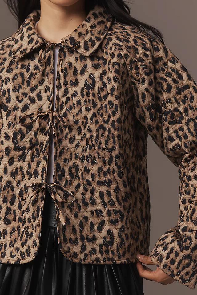 Let Me Be Leopard Quilted Jacket Product Image