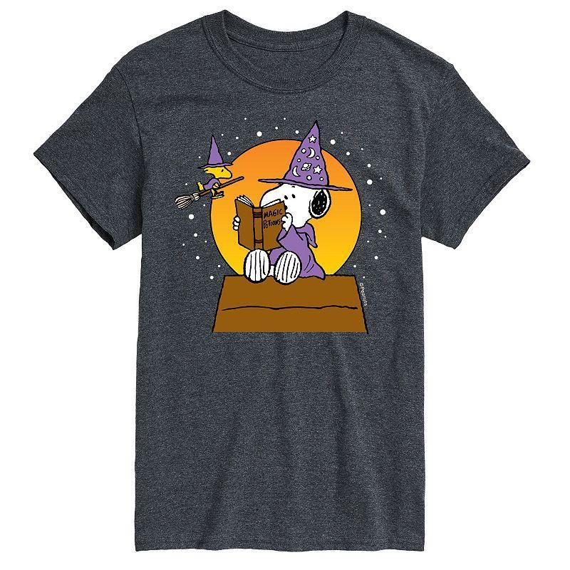 Mens Peanuts Sorcerer Snoopy Tee Grey Product Image