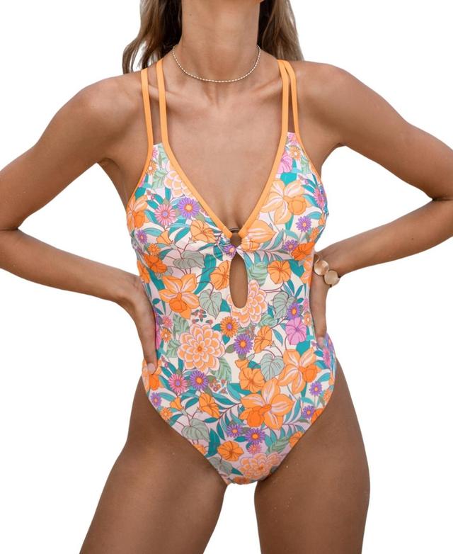 Cupshe Womens Spring Day Keyhole Crossback One-Piece Product Image