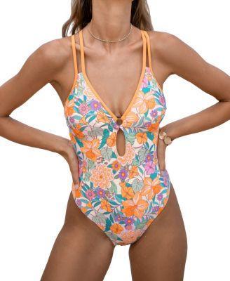 Cupshe Womens Spring Day Keyhole Crossback One-Piece Product Image