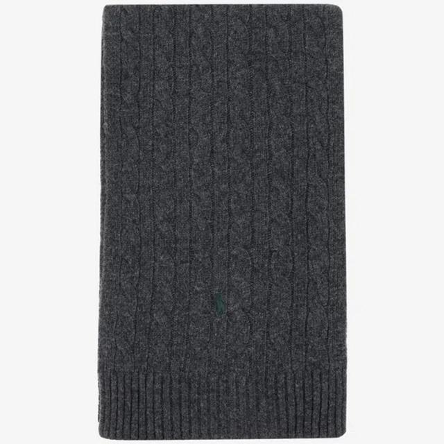 POLO RALPH LAUREN Embroidered Polo Scarf In Grey Product Image