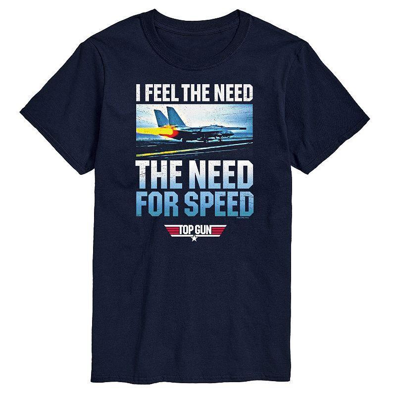 Big & Tall Top Gun Need For Speed Tee, Mens Blue Product Image