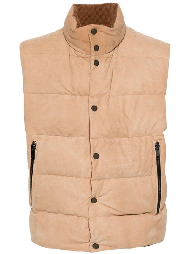 Reversible Down Gilet In Neutrals Product Image