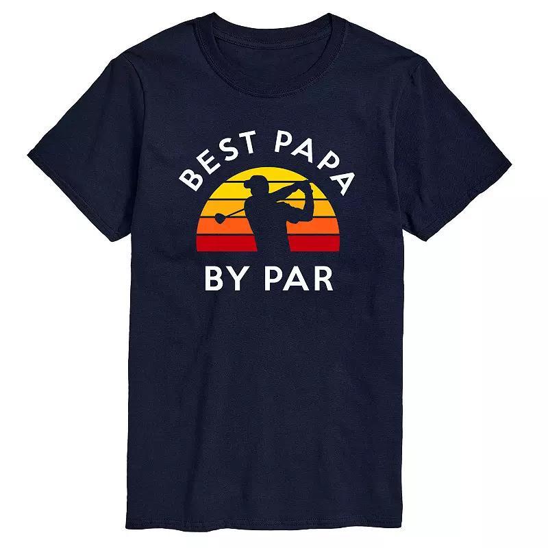 Mens Best Papa By Par Golf Graphic Tee Product Image