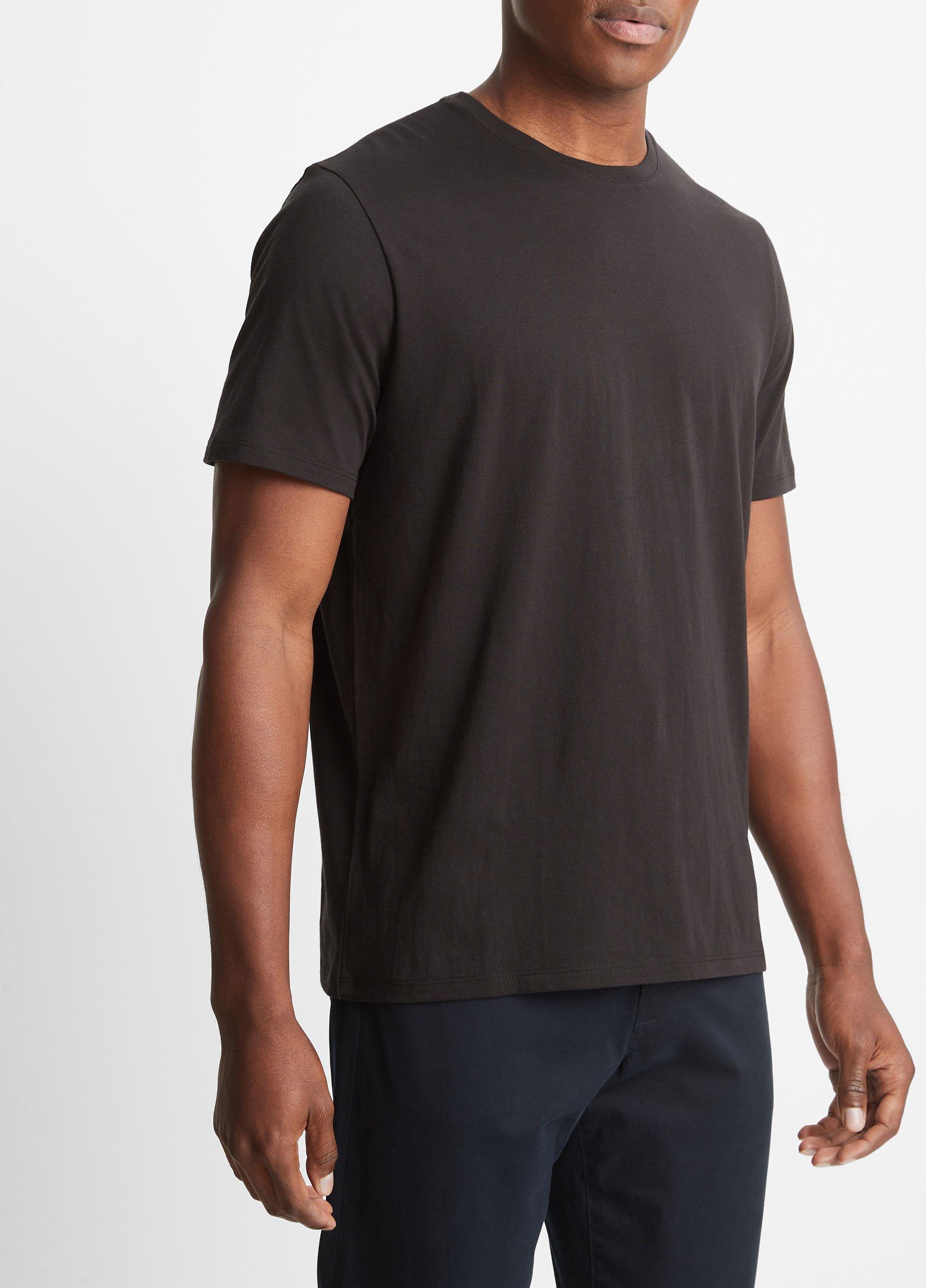 Pima Cotton Crew Neck T-Shirt Product Image