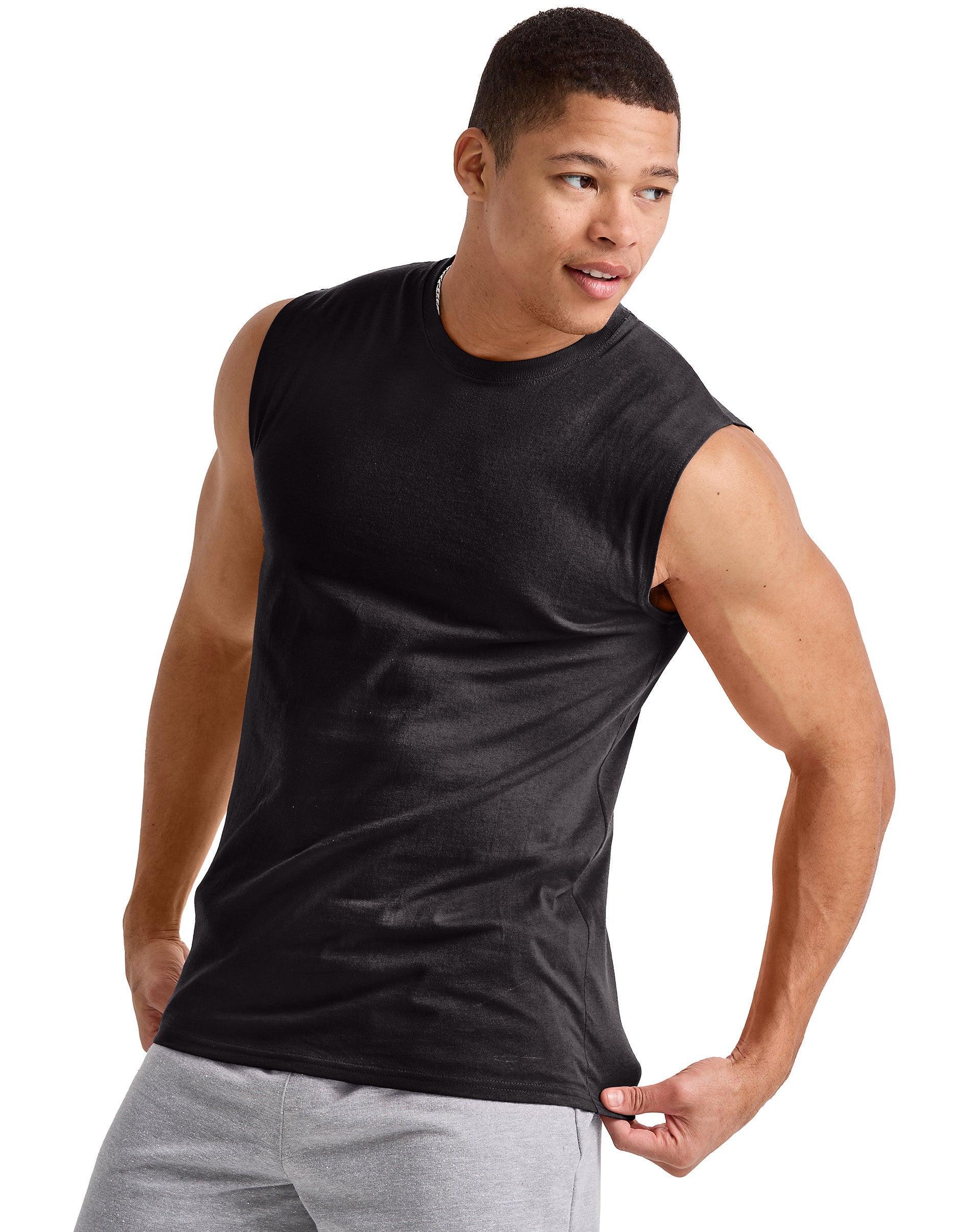 Hanes Essentials Mens Muscle Tank Champion Scarlet M Product Image