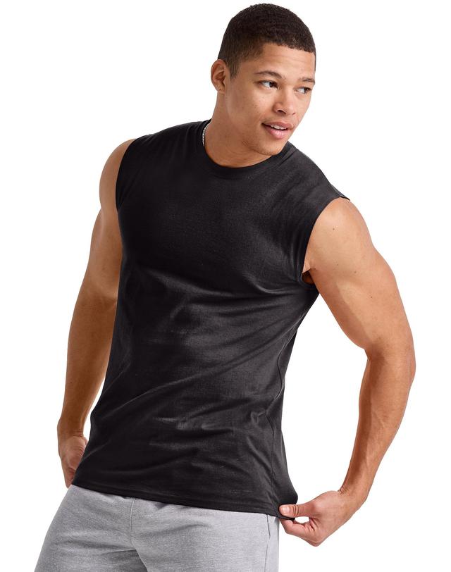 Hanes Essentials Mens Muscle Tank Champion Scarlet L Product Image