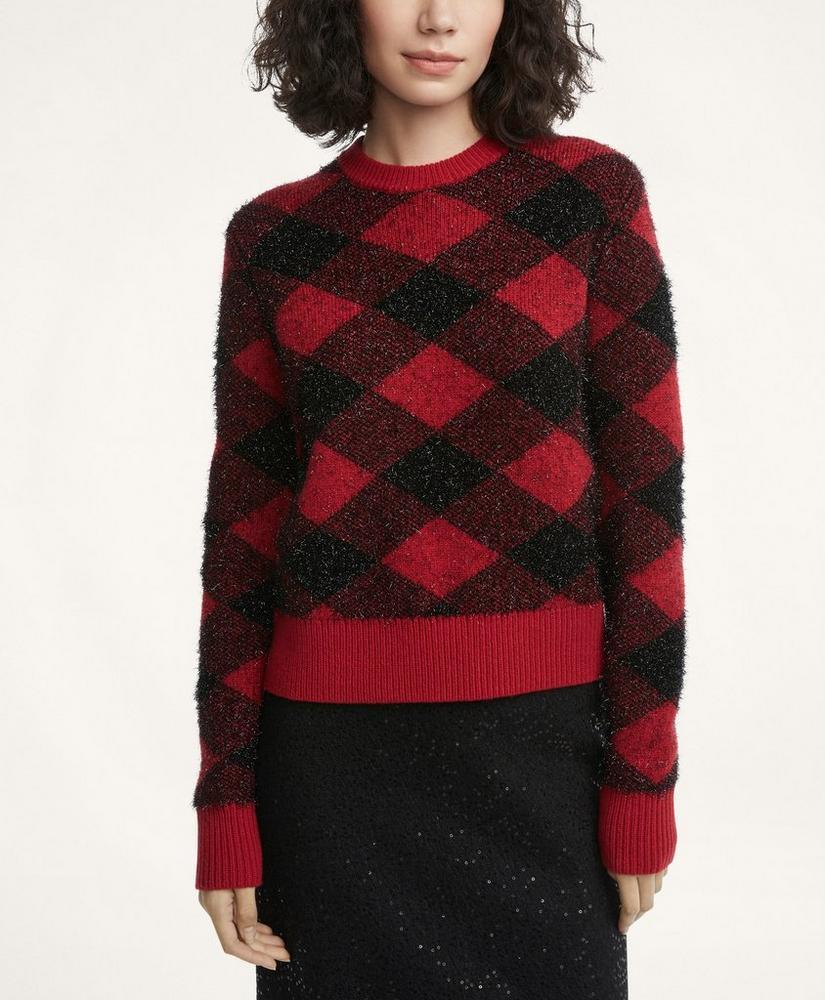 Buffalo Check Jacquard Shine Sweater Product Image