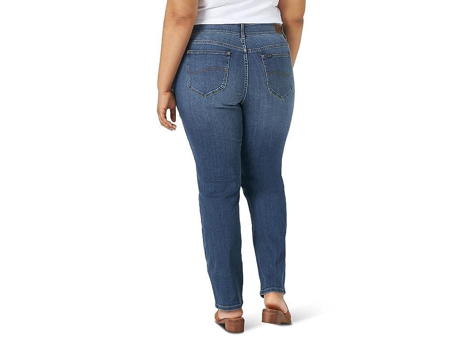 Lee Plus Size Regular Fit Flex Motion Straight Leg Jeans (Seattle) Women's Jeans Product Image