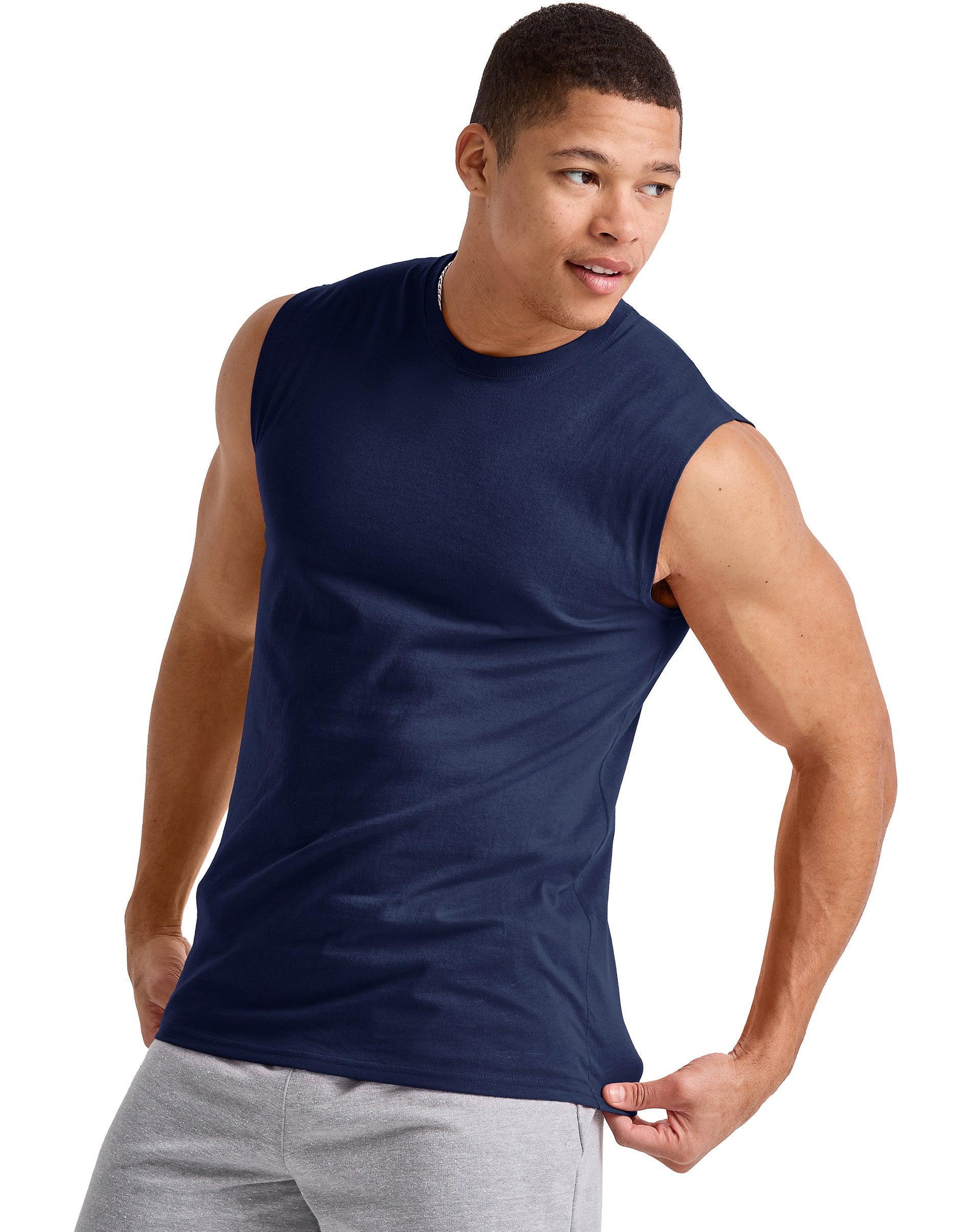 Hanes Essentials Mens Muscle Tank Champion Scarlet M Product Image