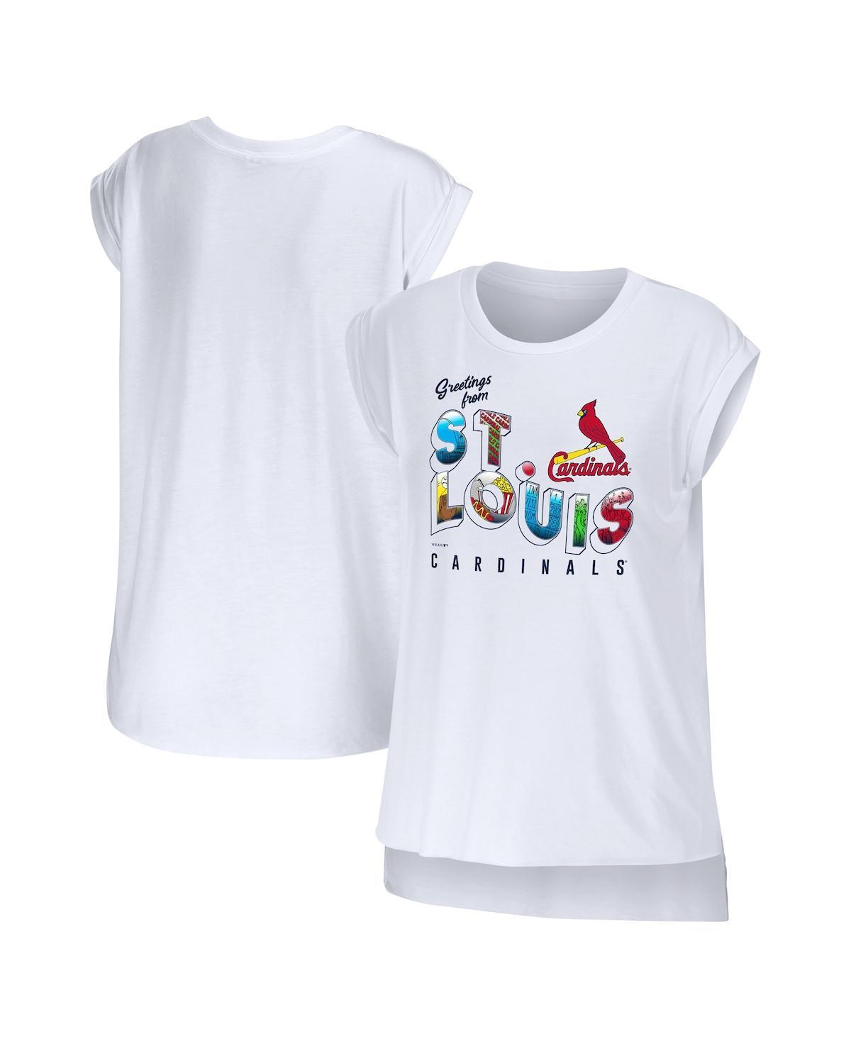 Womens WEAR by Erin Andrews St. Louis Cardinals Greetings From T-Shirt Product Image