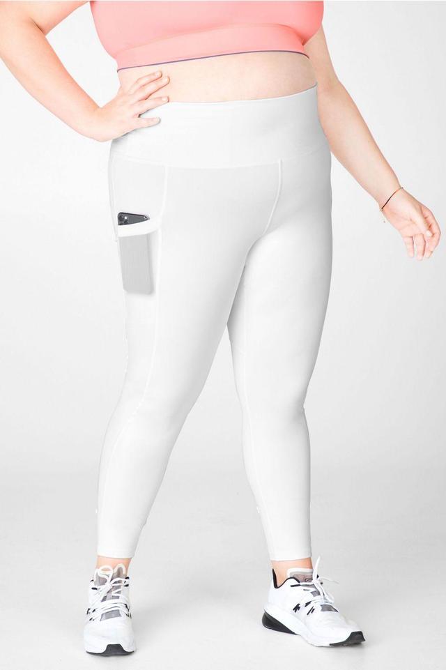 Fabletics On-the-Go High-Waisted Legging Womens white plus Size 4X Product Image