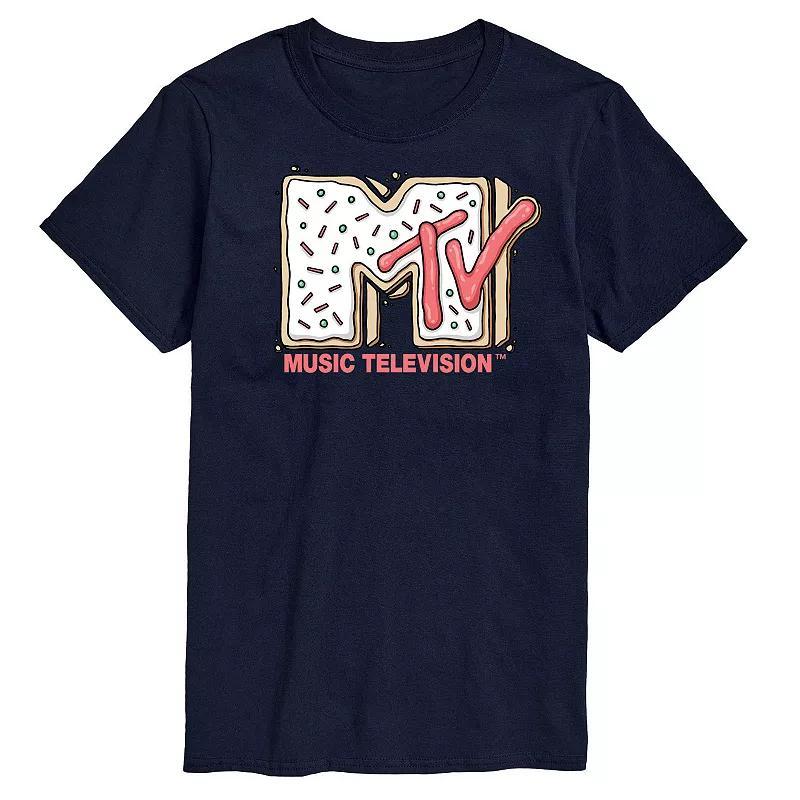 Big & Tall MTV Sugar Cookie Logo Graphic Tee, Mens Blue Product Image