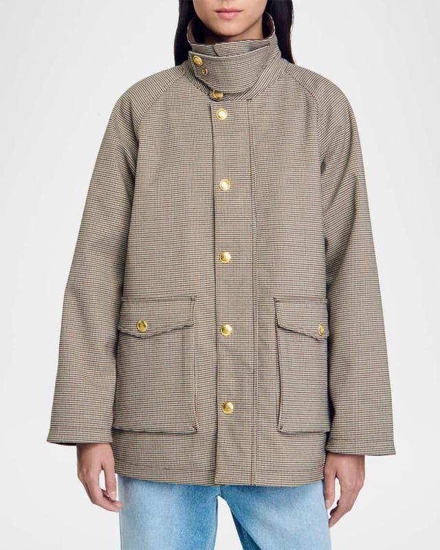 Bastille Houndstooth Utility Jacket Product Image