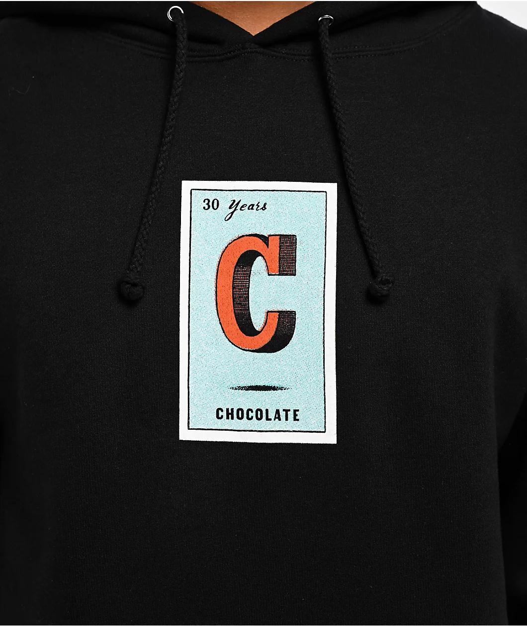 Chocolate Loteria C Black Hoodie Product Image