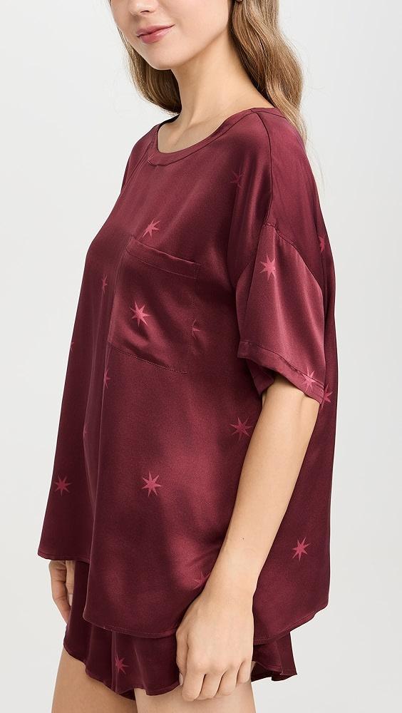 Lunya Washable Silk Tee Short Set | Shopbop Product Image