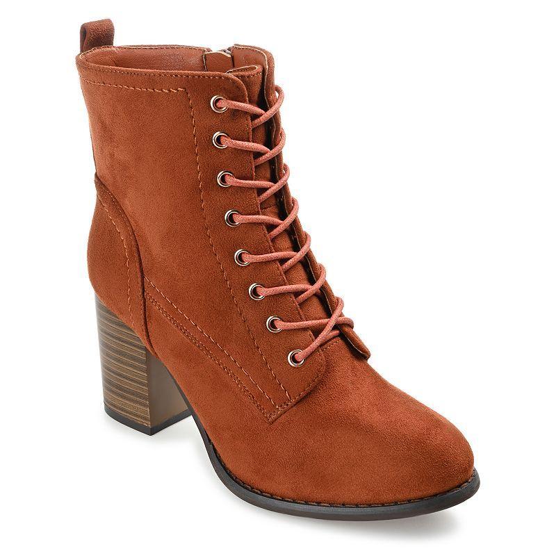 Journee Collection Baylor Womens Block Heel Ankle Boots Product Image