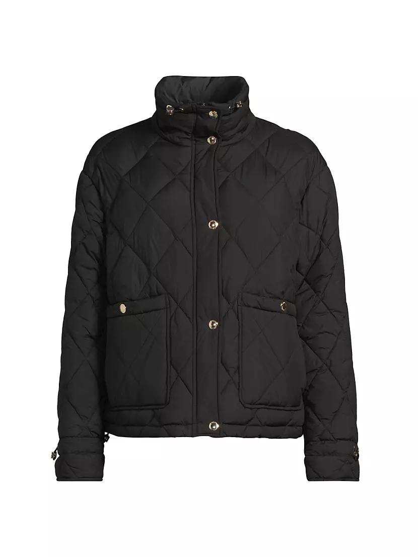 Quilted Funnel Neck Jacket Product Image