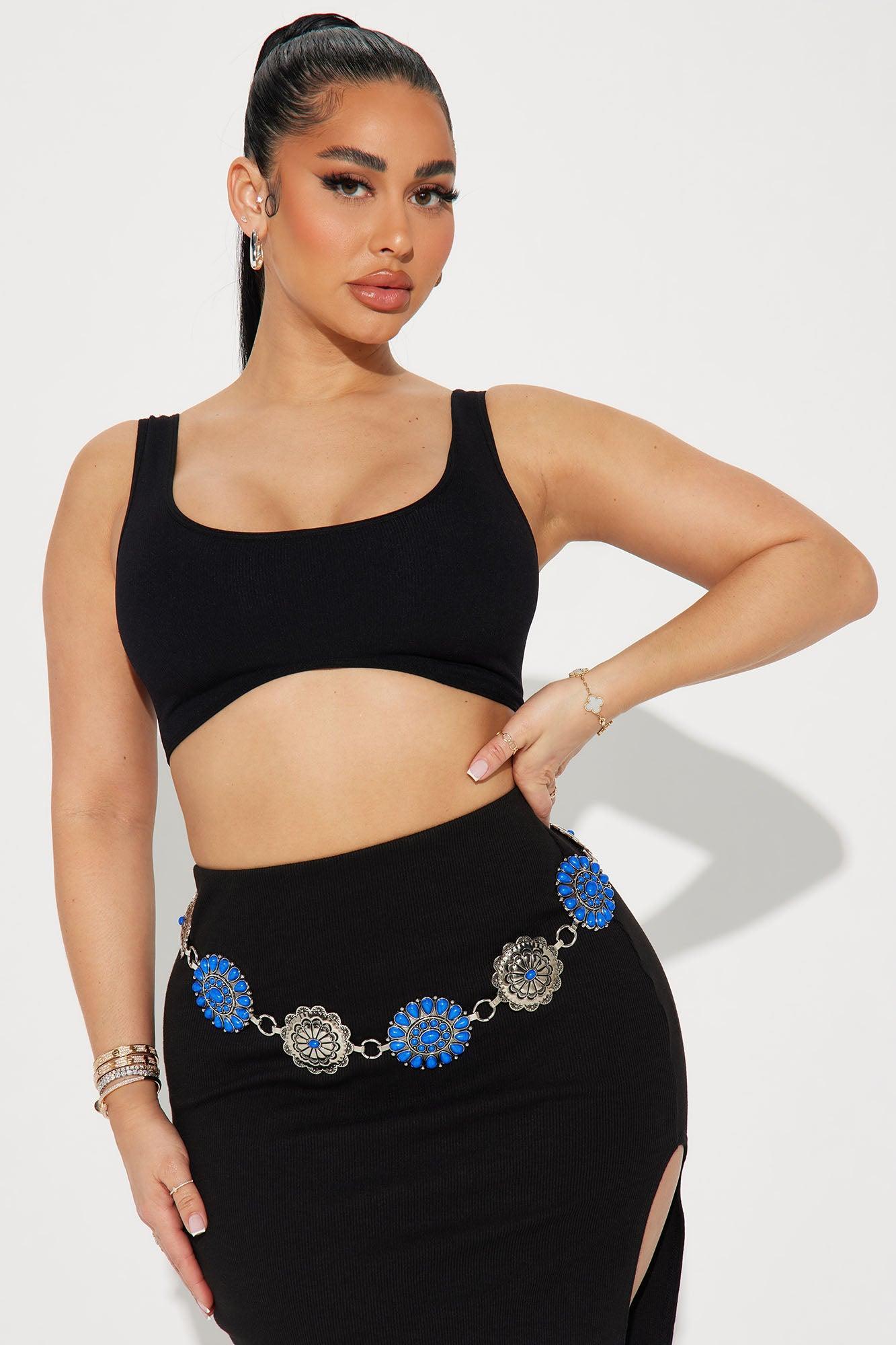 Desert Queen Belt - Silver/Blue Product Image