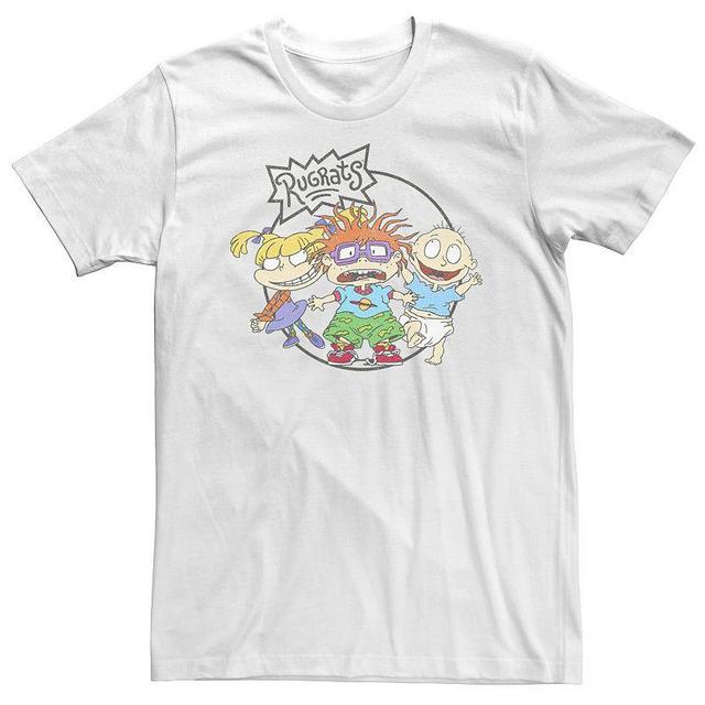 Big & Tall Nickelodeon Rugrats Chuckie Tommy & Angelica Logo Tee, Mens Product Image