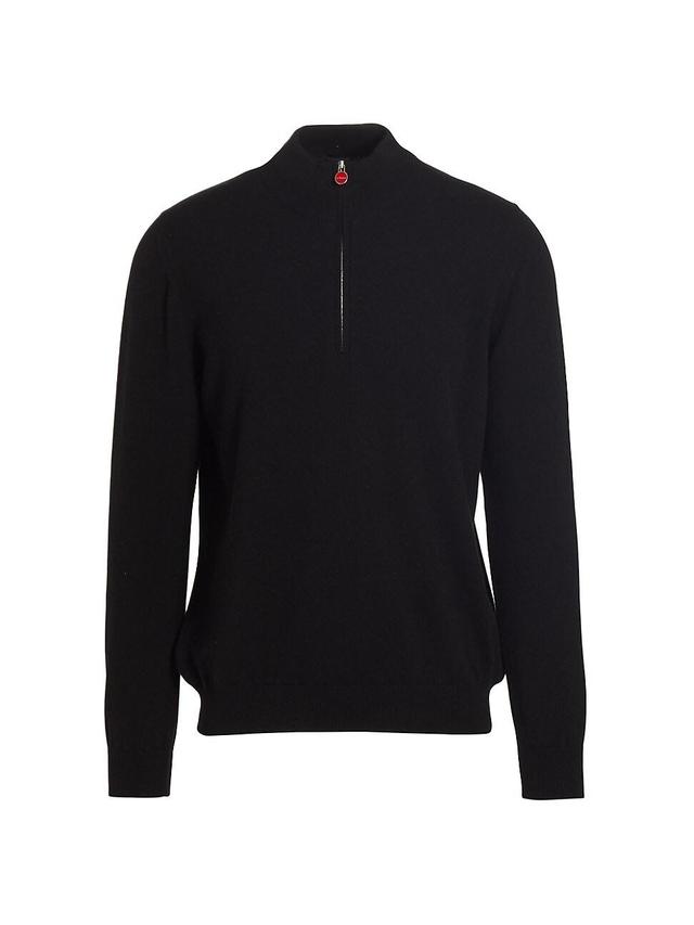 Mens Cashmere Quarter-Zip Sweater Product Image