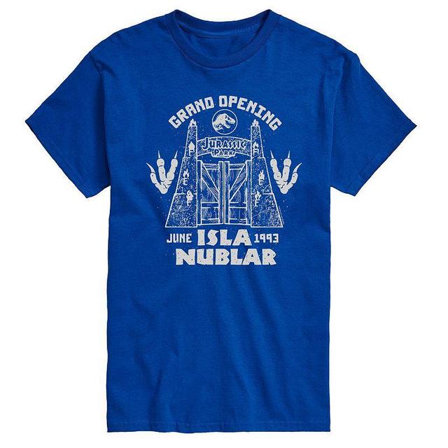 Mens Jurassic World Isla Nublar Grand Opening Graphic Tee Blue Product Image