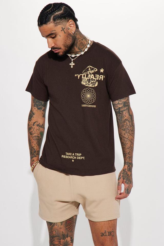 Reality Short Sleeve Tee - Brown Product Image