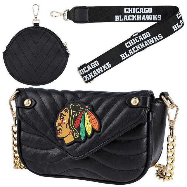 Womens Cuce Chicago Blackhawks Vegan Leather Strap Bag Product Image