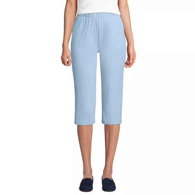 Womens Lands End Sport High Waist Pull-On Capri Pants Product Image