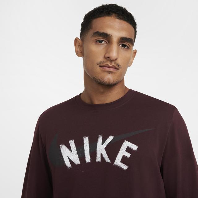 Nike Mens Dri-FIT Long-Sleeve Fitness T-Shirt Product Image