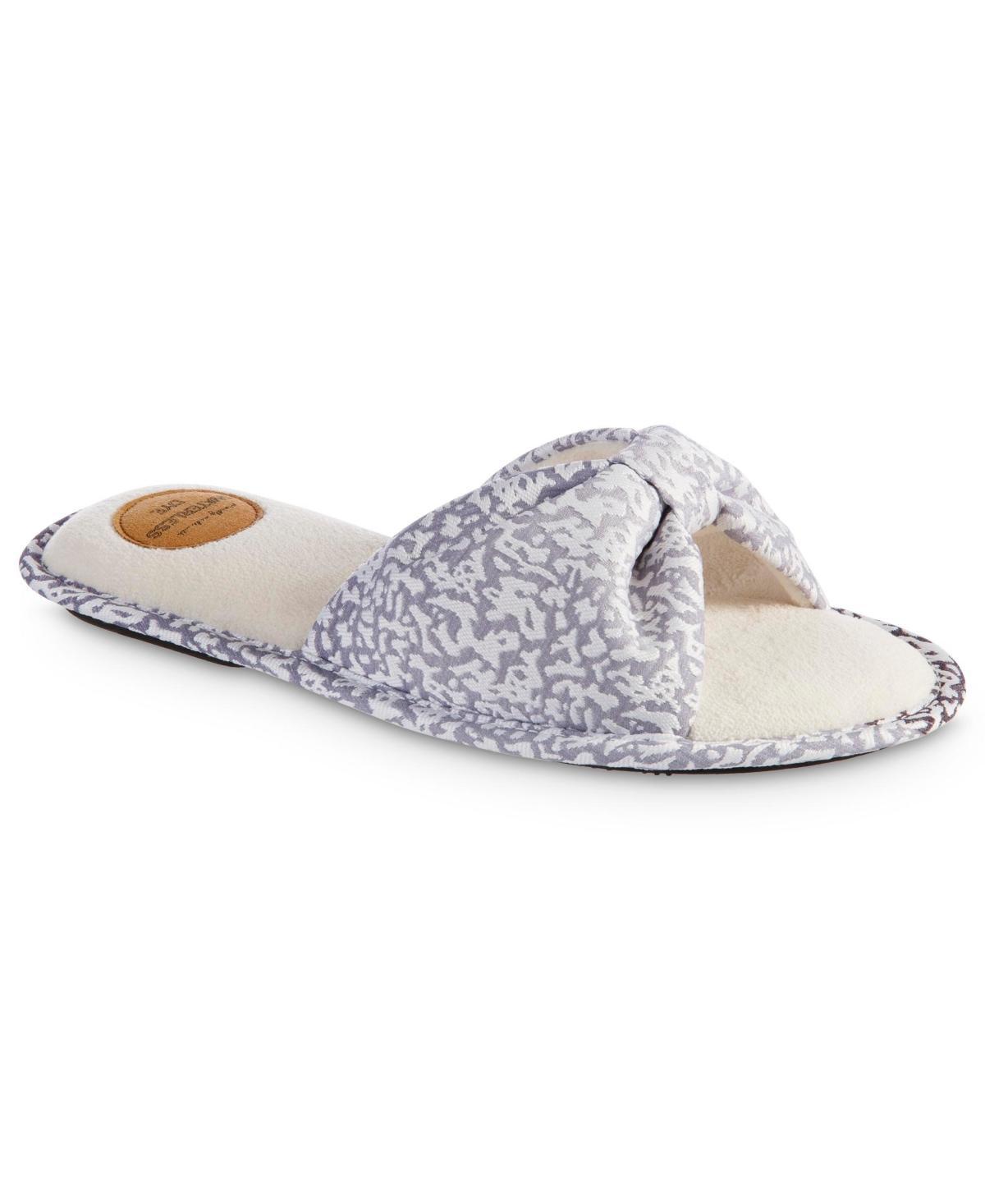 isotoner Spectra Womens Scuff Slippers Blue Product Image