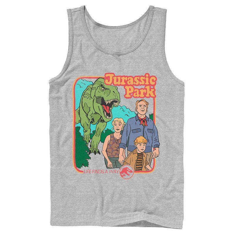 Mens Jurassic Park Vintage Characters Life Finds A Way Tank Top Product Image