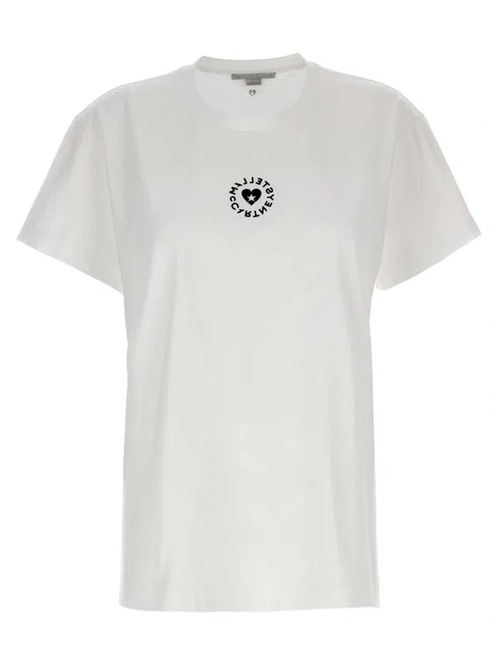 White Iconic Mini Heart T-shirt Product Image