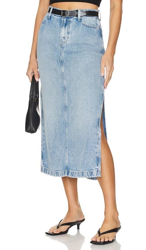 Midi Denim Skirt Product Image