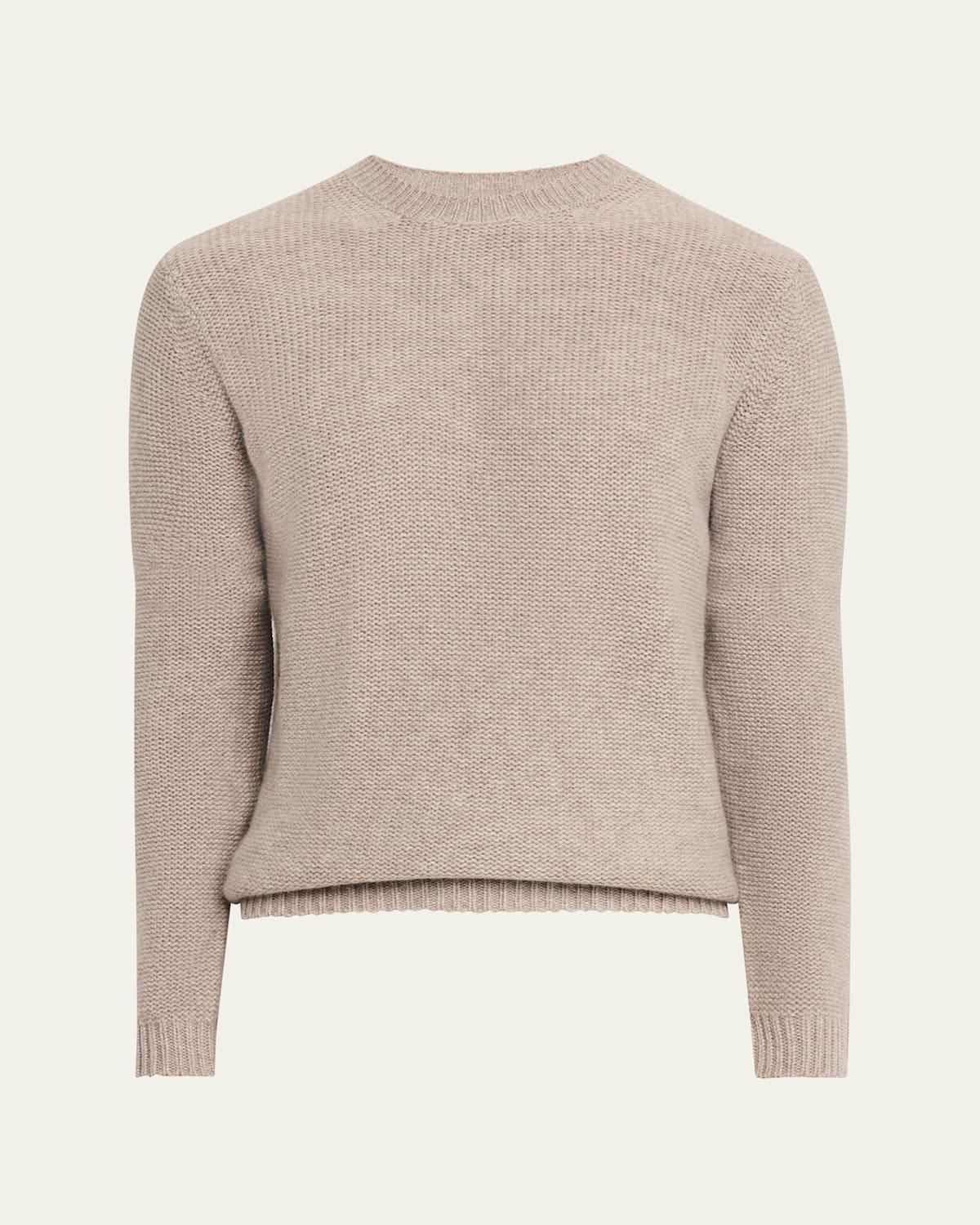 Mens Textured Cashmere Crewneck Sweater Product Image