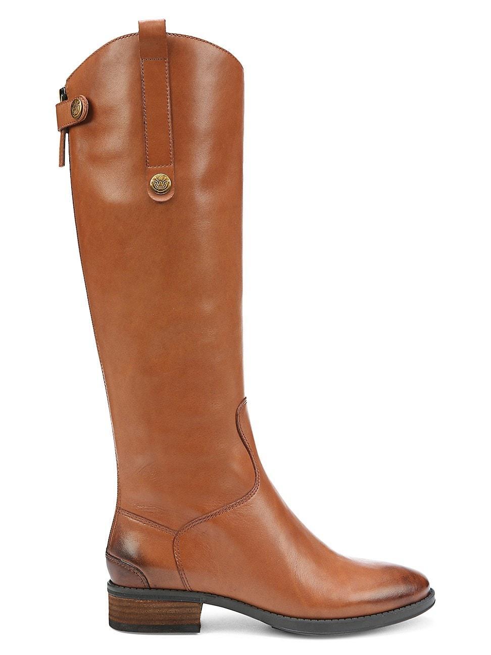 Womens Penny Leather Riding Boots Product Image