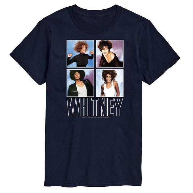 Mens Whitney Houston Tee Blue Product Image