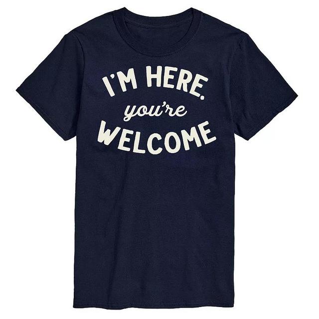 Mens Im Here Youre Welcome Tee Blue Product Image